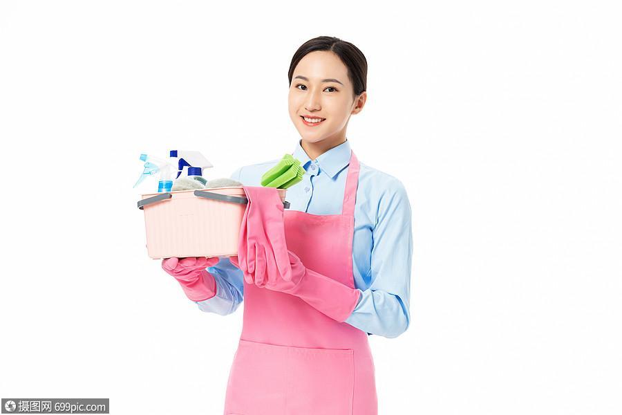家政服务女性清洁准备
